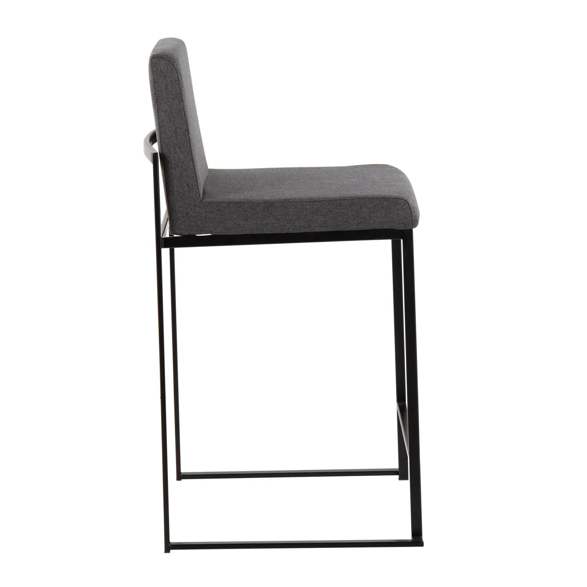 Fuji - Contemporary Modern Elegance, High Back Counter Stool by HouseOfZazla
