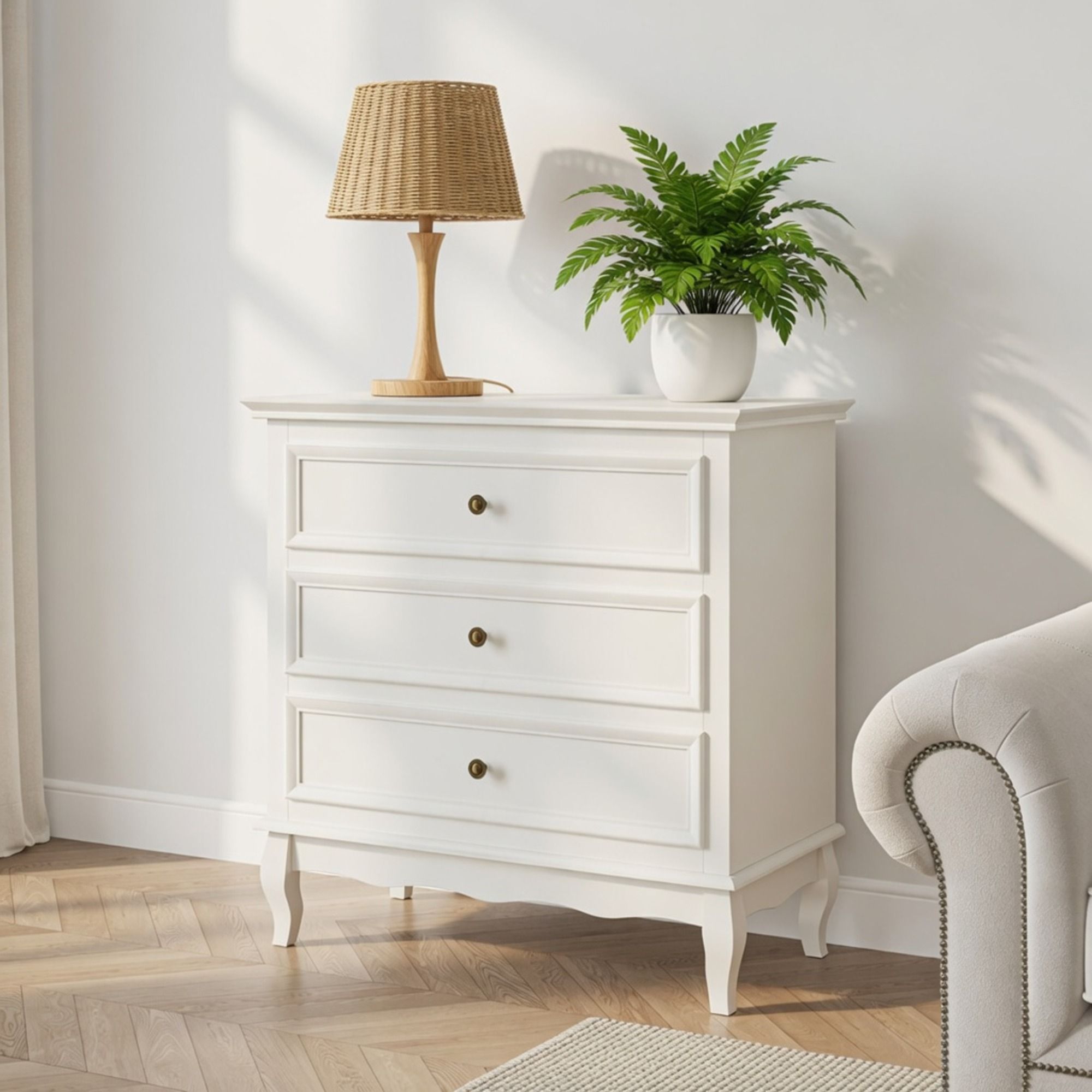 3 Drawer Dresser - White by HouseOfZazla