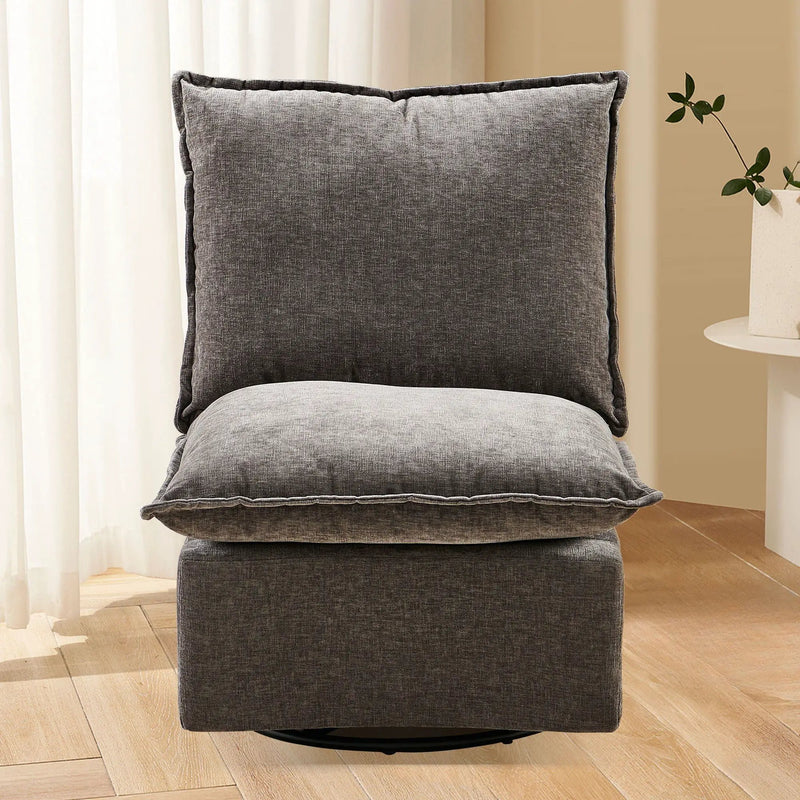 Detachable Single 360 Swivel Rocking Rocker, 360 Swivel Sofa Chair & Single Sofa Lounge, Comfortable Seating For Living Room & Bedroom Sofa 1 Piece by HouseOfZazla