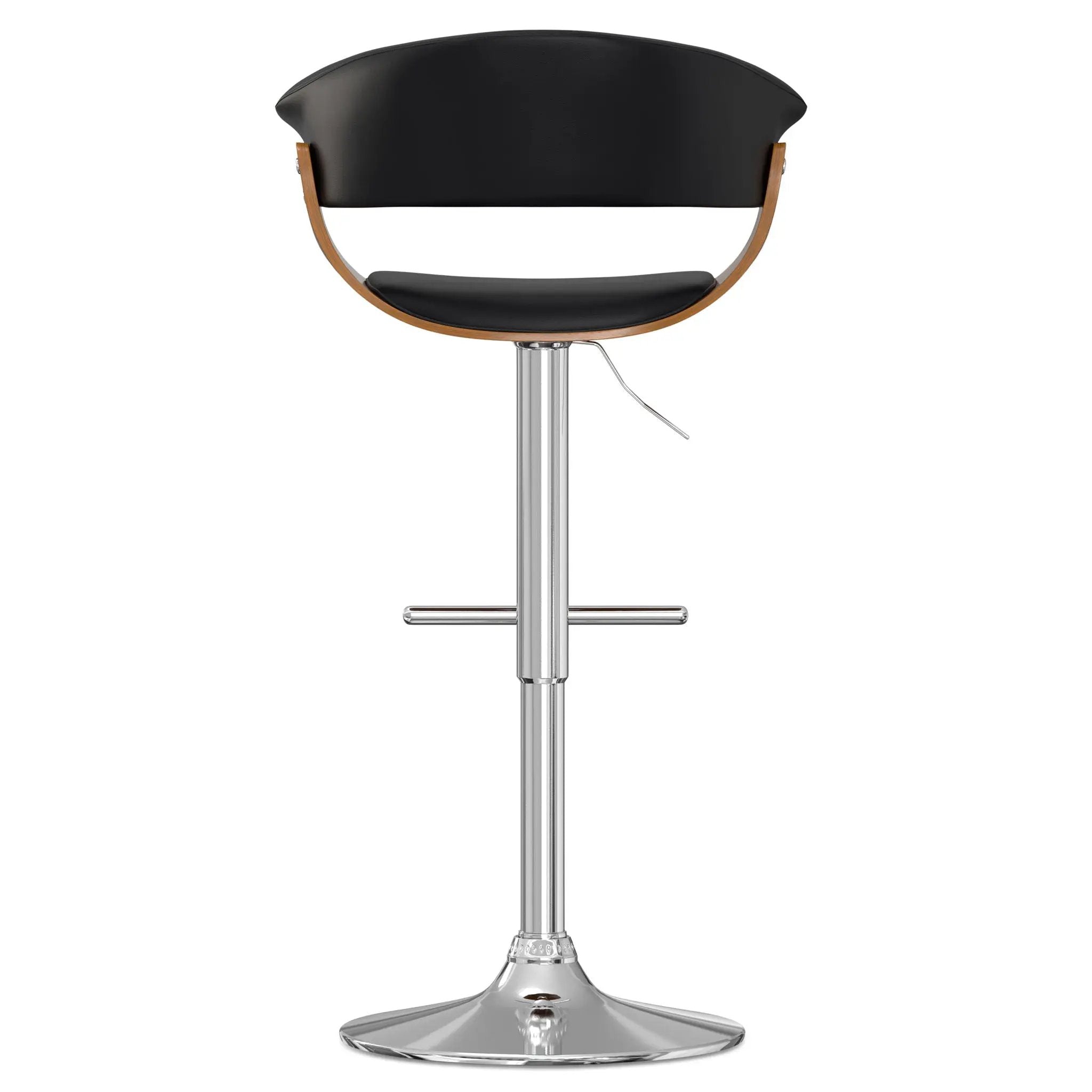 Sheldon - Upholstered Adjustable Swivel Bar Stool by HouseOfZazla