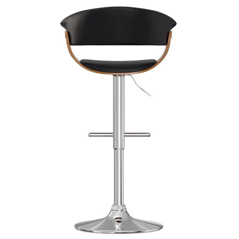 Sheldon - Upholstered Adjustable Swivel Bar Stool by HouseOfZazla