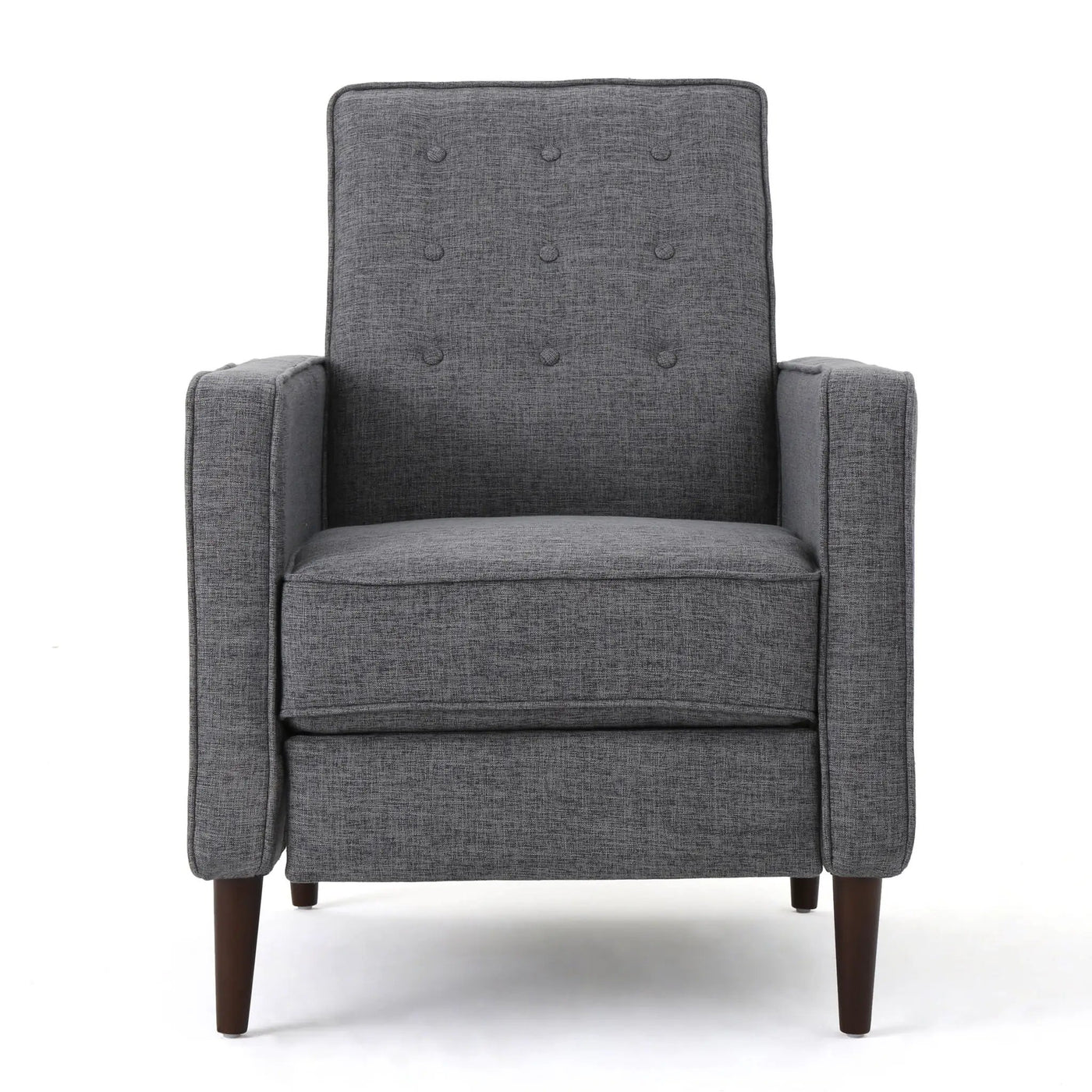 Mid-Century Modern Recliner With Button Tufted Waffle Stitch by Unique Piece Furniture