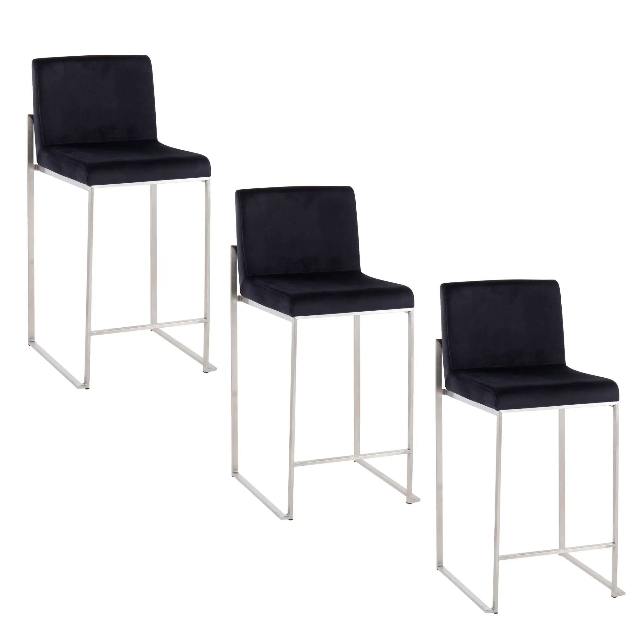 Fuji - Contemporary High Back Counter Stool, Functional Design by HouseOfZazla