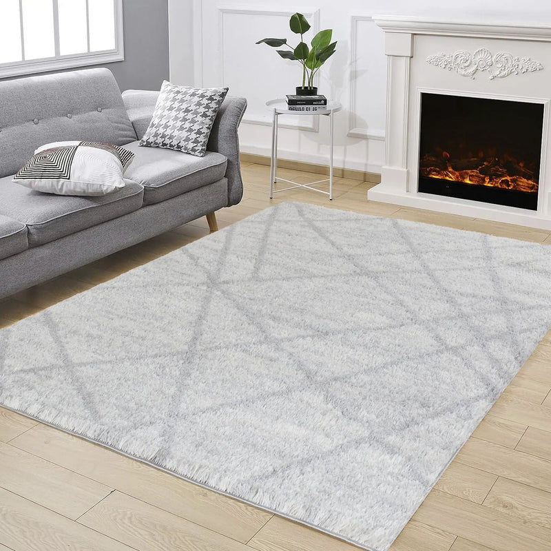 Loft Shag - 7'10" X 9'10" Polypropylene, Shaggy Area Rug - Gray by HouseOfZazla