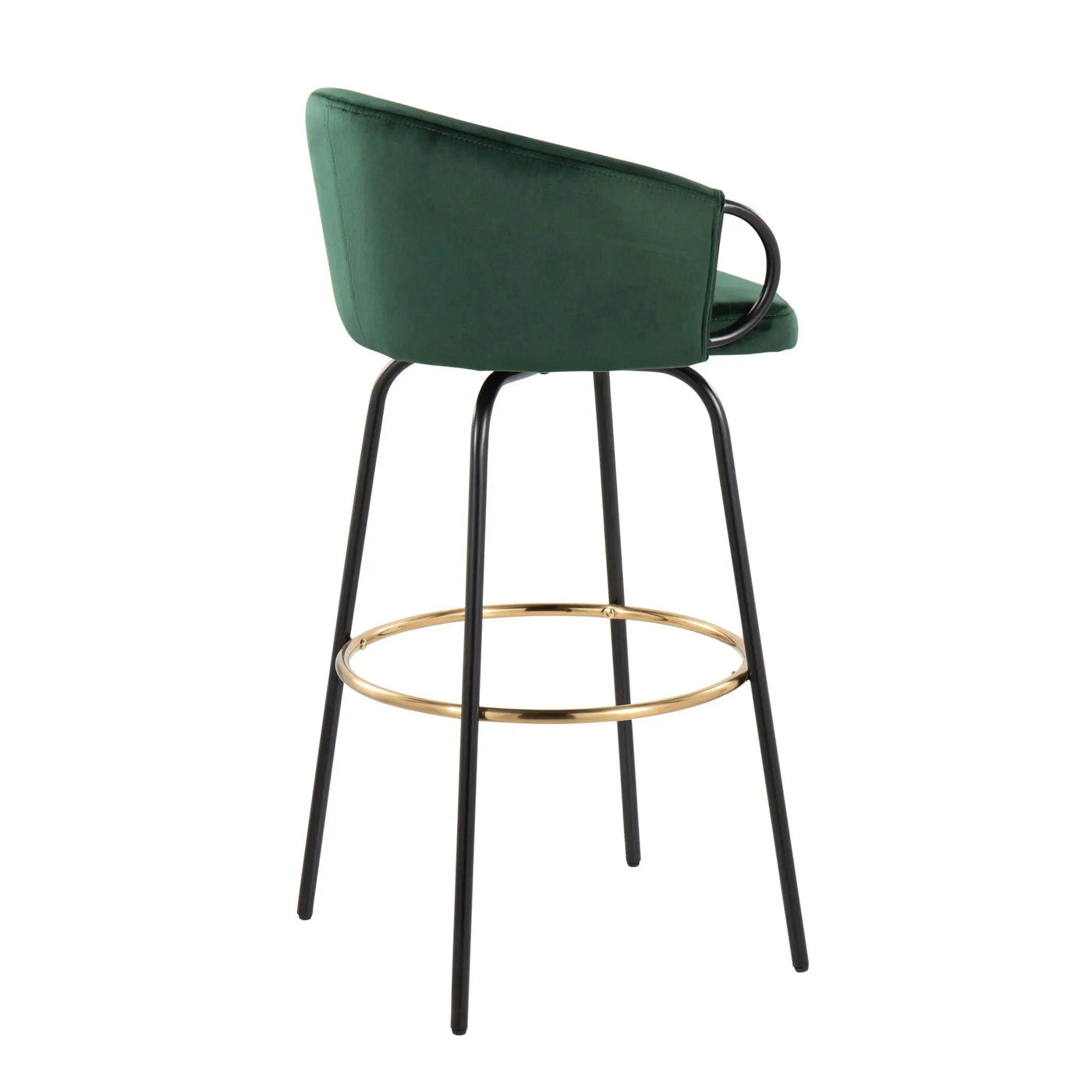 Claire - Contemporary / Glam Barstool With Footrest (Set of 2) by HouseOfZazla