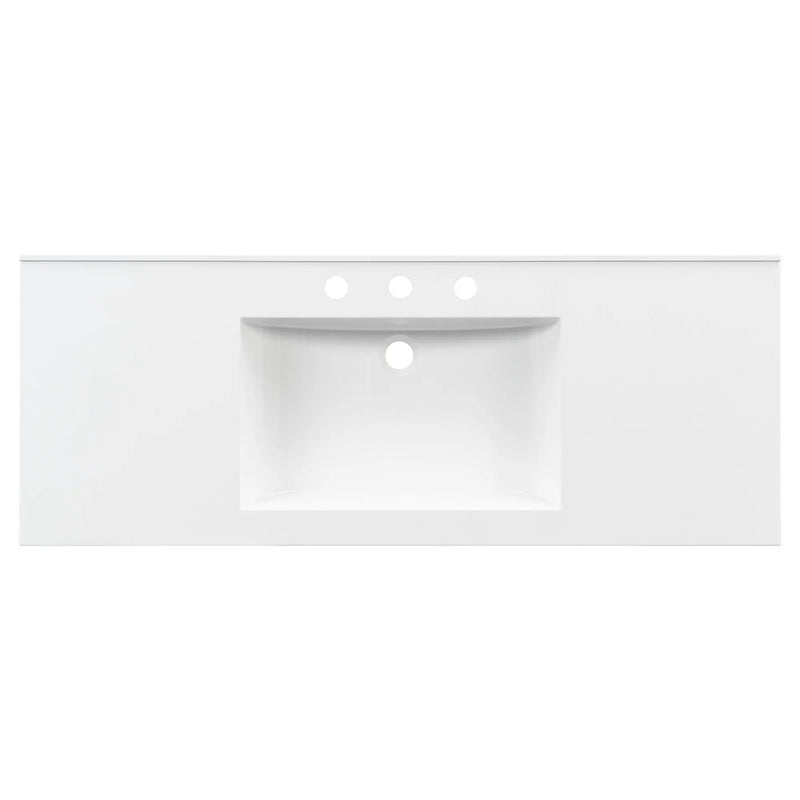 48" Composite Bathroom Vanity Top with Integrated Basin by HouseOfZazla