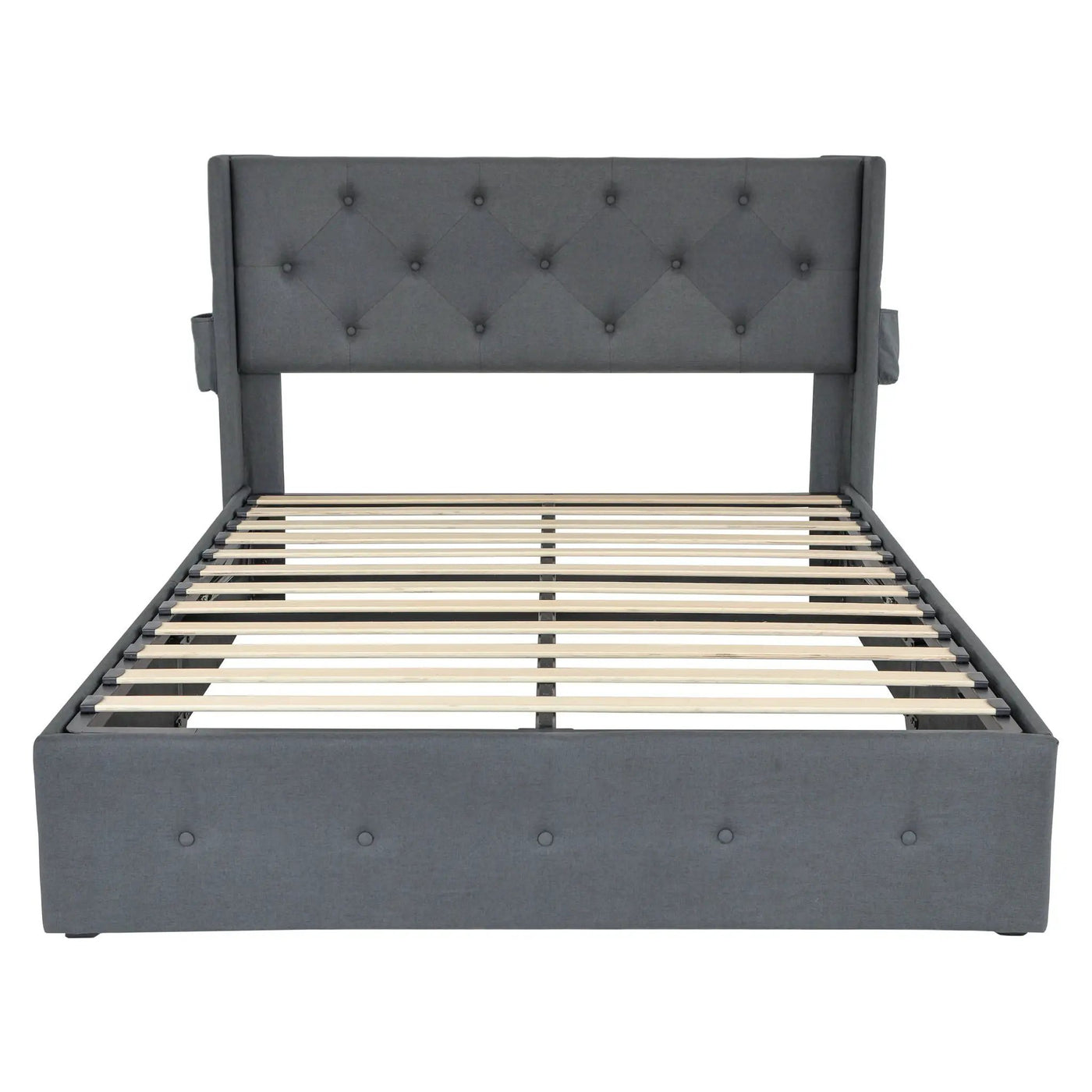 Bed With Gas Lift Storage, USB Ports by Unique Piece Furniture