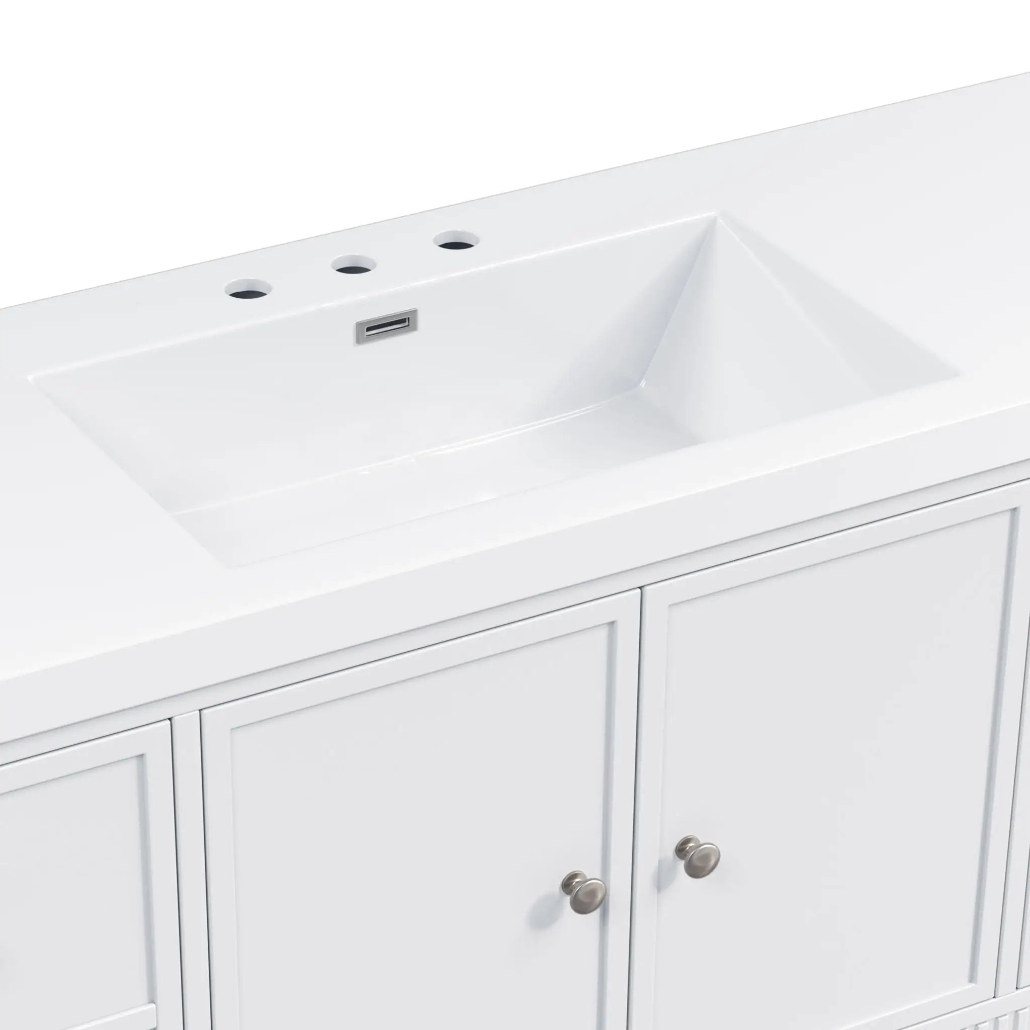 Bathroom Vanity With Separate Sink, Soft Close Doors And 4 Drawers by HouseOfZazla