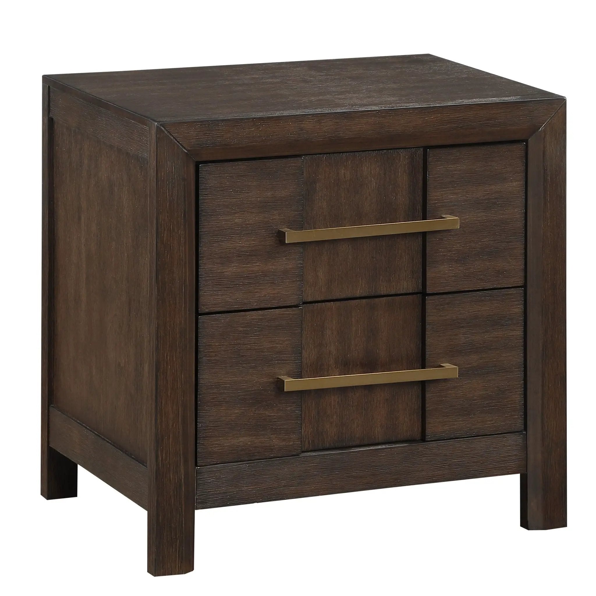 Kenzo - 2 Drawer Nightstand - Walnut by HouseOfZazla