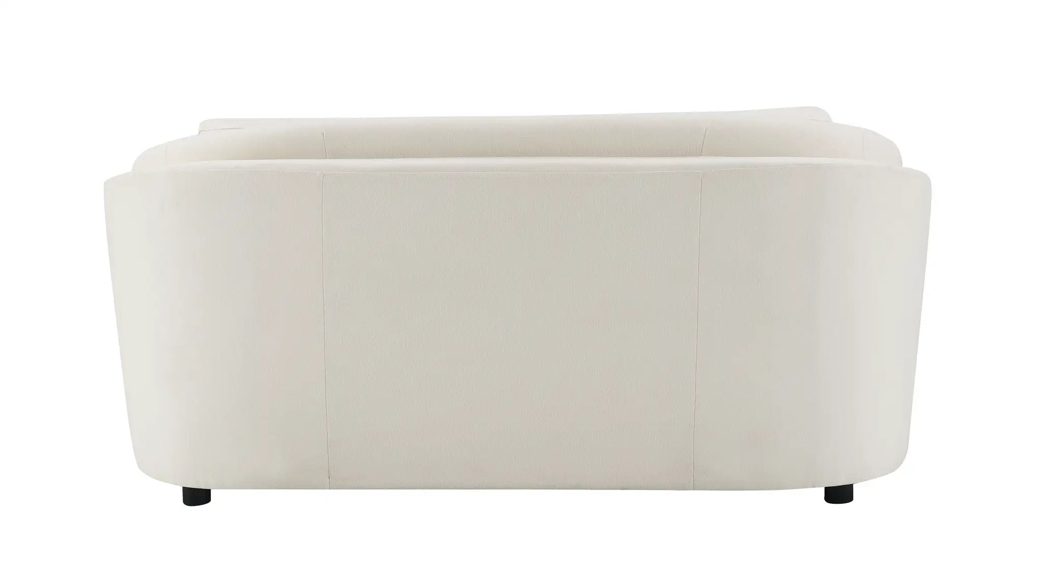 Mariko - Linen Loveseat With 2 Toss Pillows - Beige by Unique Piece Furniture