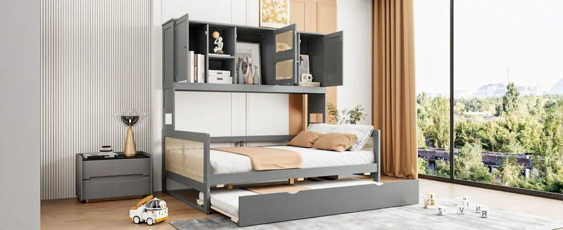 Daybed And All In One Cabinet And Shelf by Unique Piece Furniture