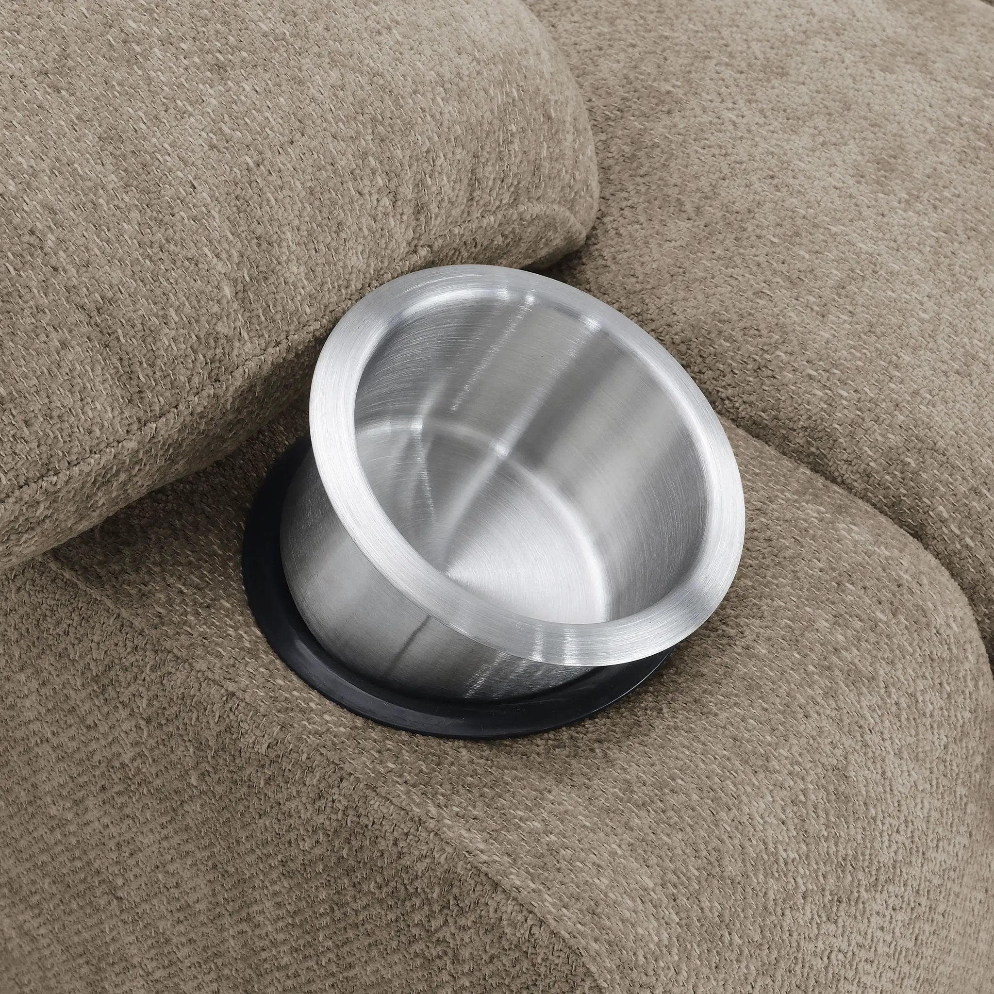 Beca - Upholstered Power Lift Recliner With Cupholders And USB Charging by HouseOfZazla