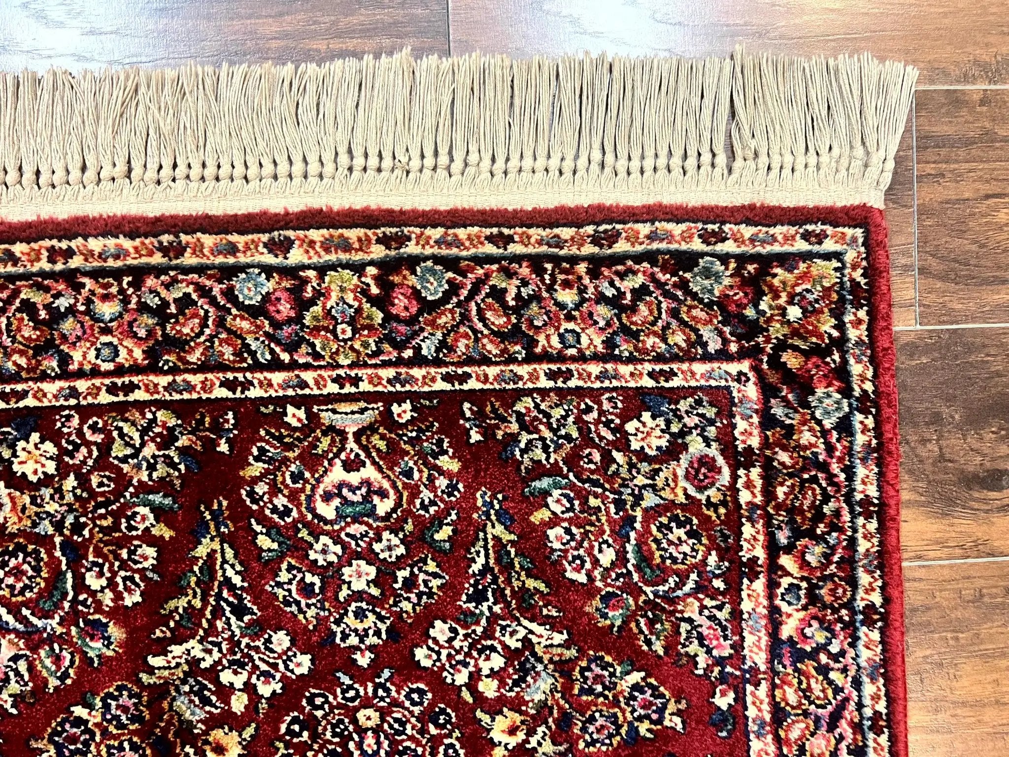 Karastan Rug 3x5 Red Sarouk #785, Small Karastan Wool Pile Rug, Original 700 Series, Discontinued Vintage Karastan Carpet by Jewel Rugs