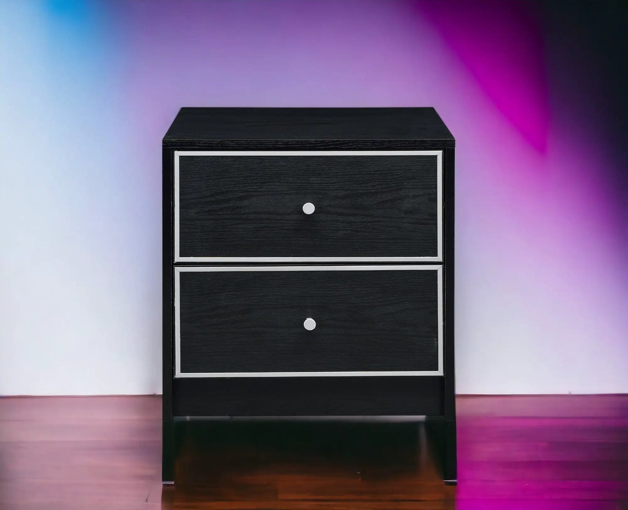 Modern Black Nightstand Table by HouseOfZazla