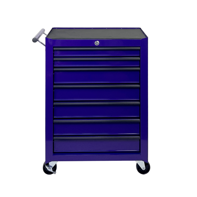 Rolling Metal Tool Chest with 7 Drawers, 20" Steel Cabinet - Purple by HouseOfZazla