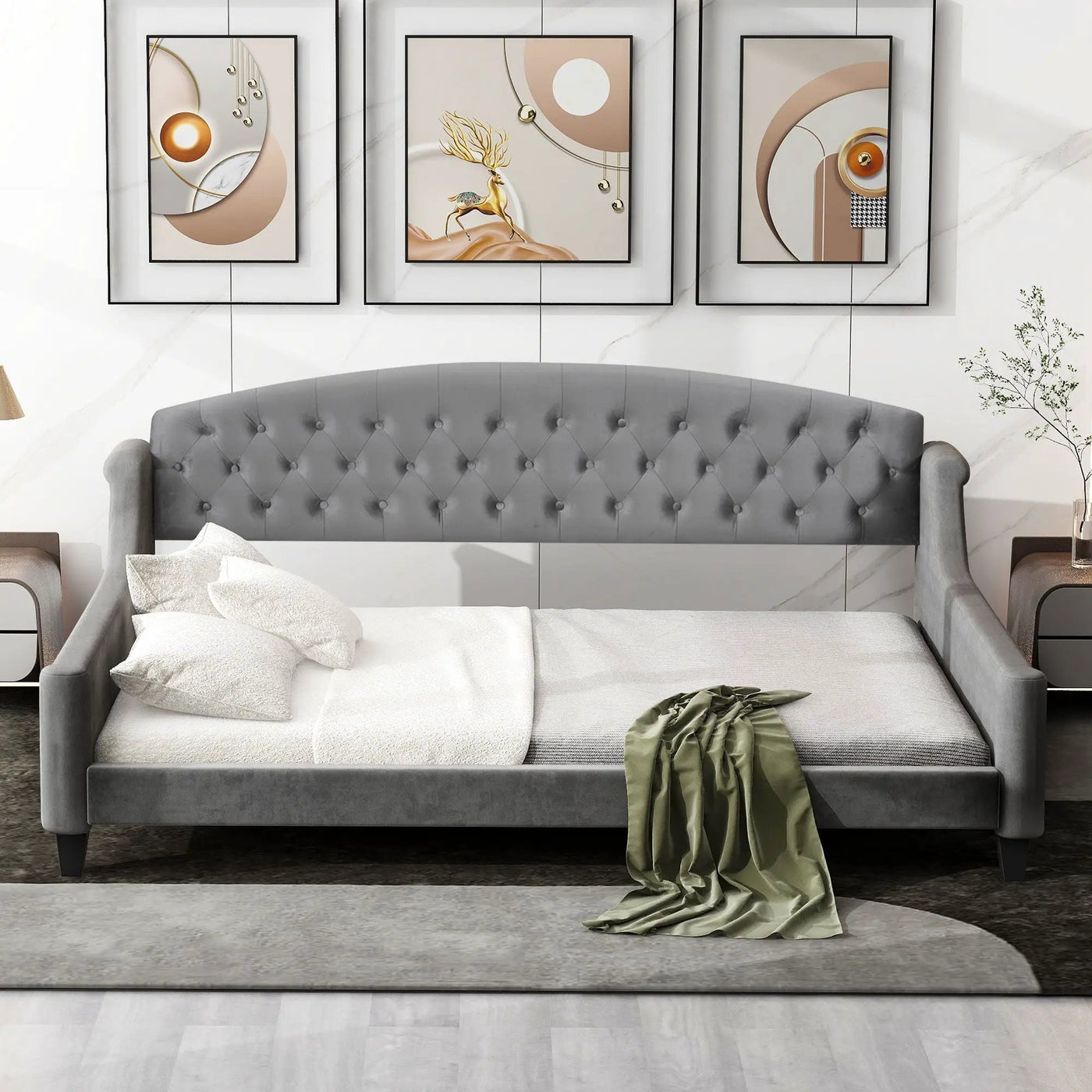 Modern Tufted Button Daybed by HouseOfZazla