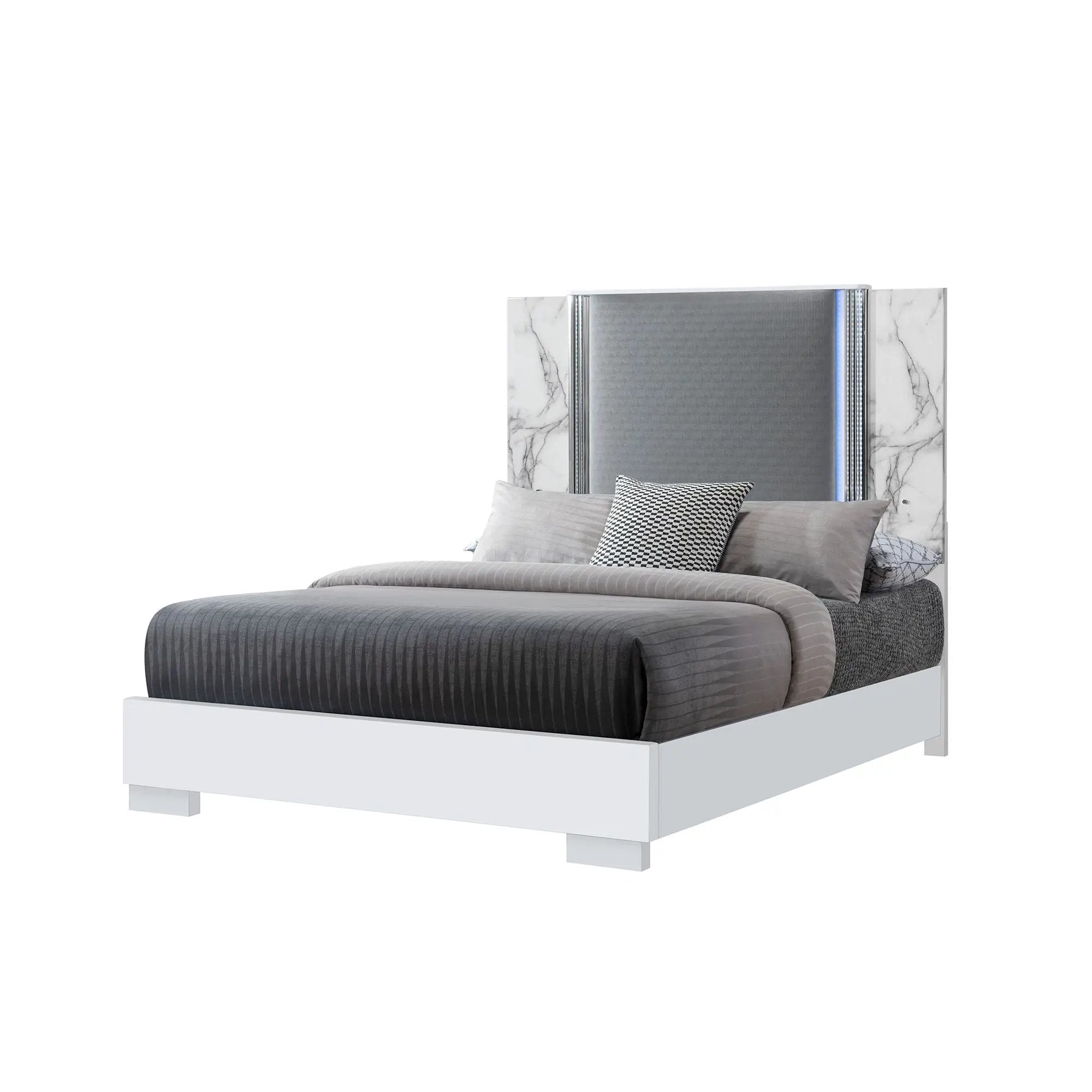 Moon - Modern Bed With LED Accent Lighting by Unique Piece Furniture
