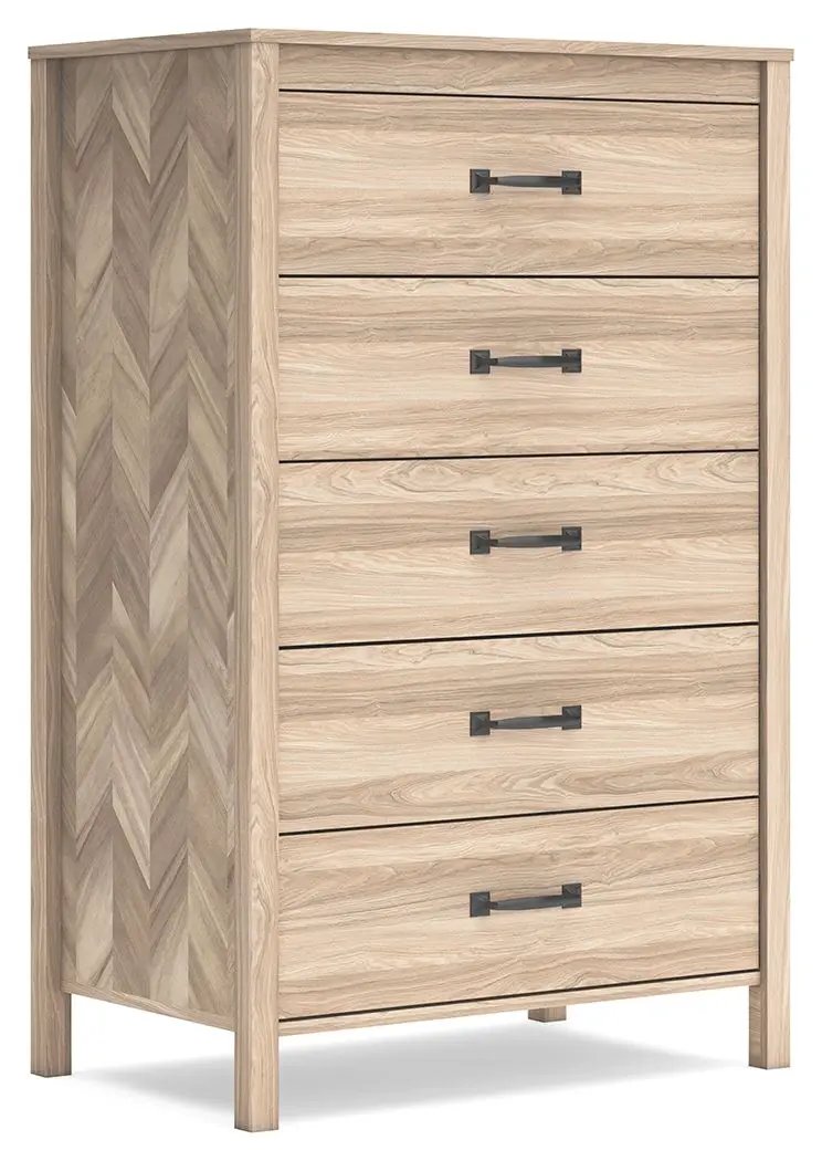 Battelle - Five Drawer Chest - Tan by Unique Piece Furniture