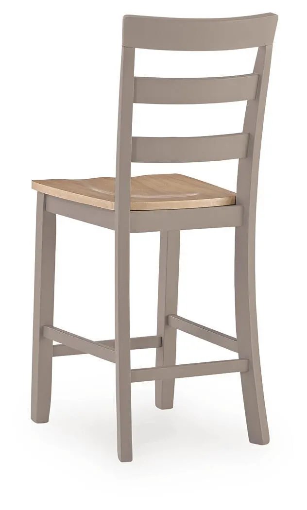 Harperfeld - Barstool (Set of 2) - Natural / Gray by Unique Piece Furniture