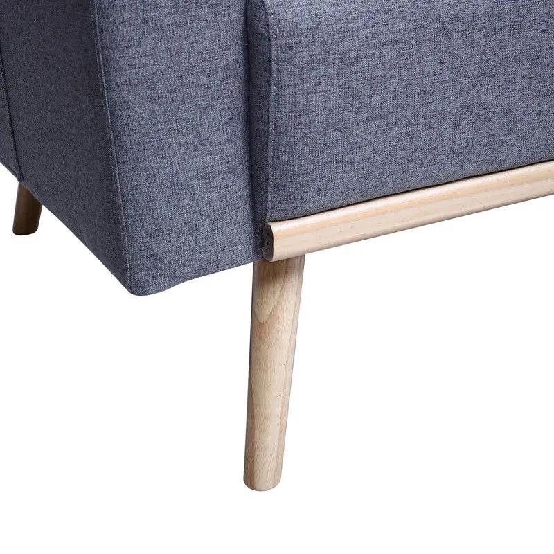 Easton - Fabric Sofa With USB Charging Ports Pockets And Pillows by HouseOfZazla
