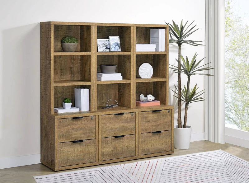 Westpark 3-piece Wall Unit Bookcase Set with USB Mango by Unique Piece Furniture