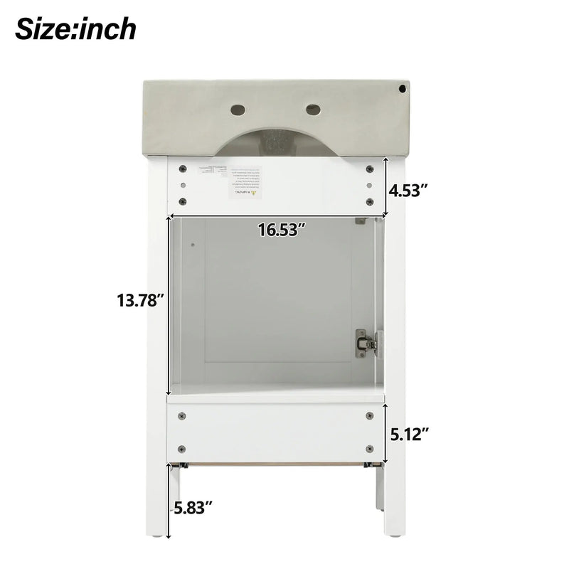 Bathroom Vanity With Sink, Frame And Drawer by HouseOfZazla