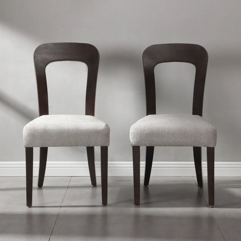 Dining Chairs Set of 2, Upholstered Kitchen Side Chairs by HouseOfZazla