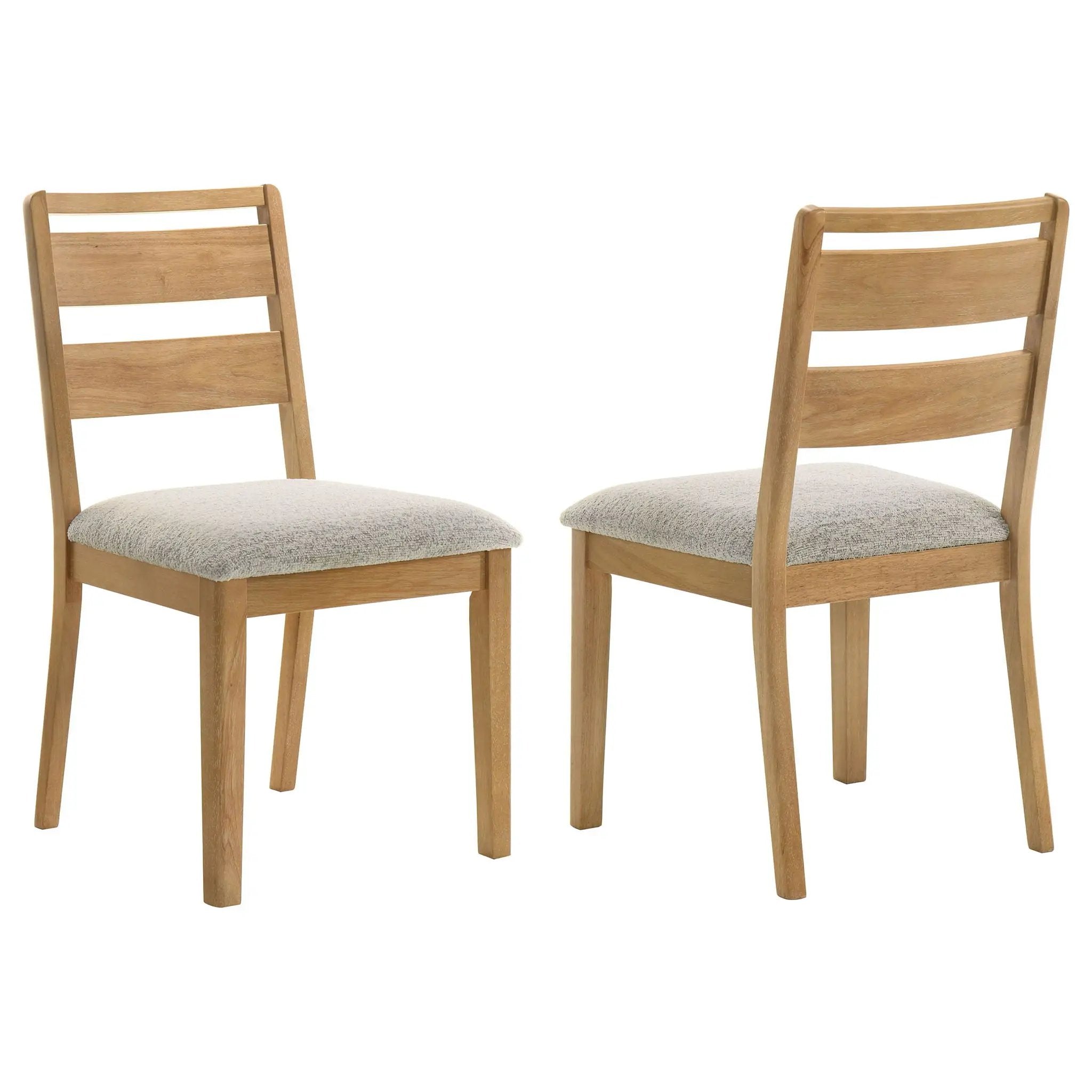 Duncan Ladder Back Dining Side Chair Washed Oak (Set of 2) by Unique Piece Furniture