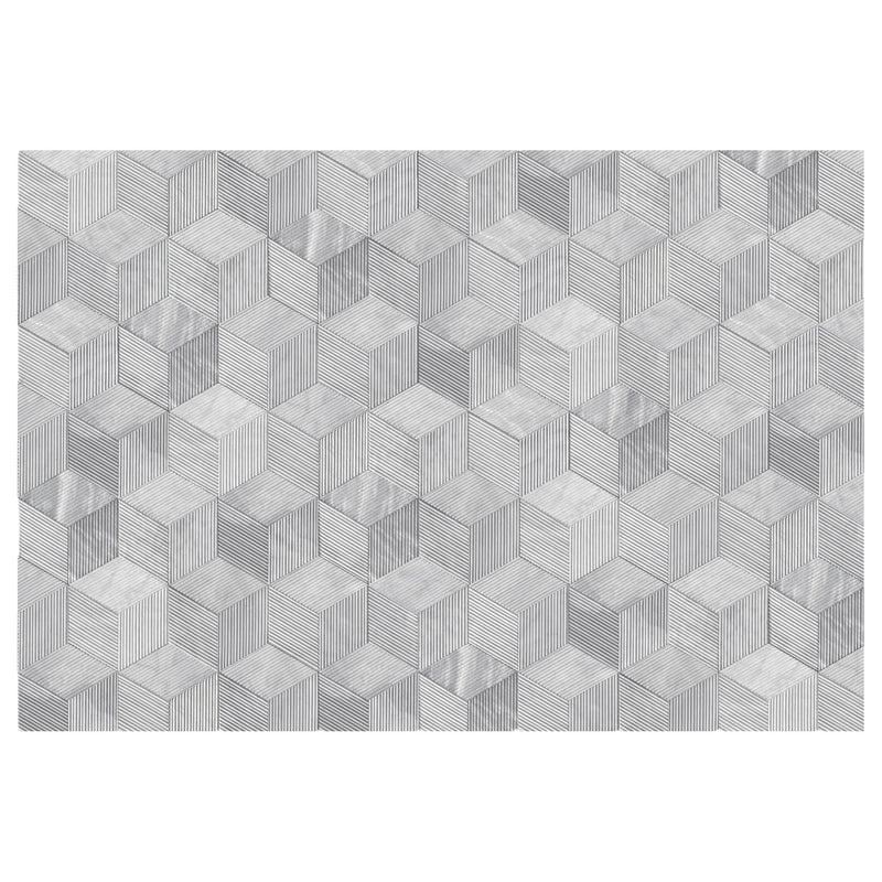 Hexagon Natural Stone Marble Tile, 3D Fluted (Set of 12) by HouseOfZazla