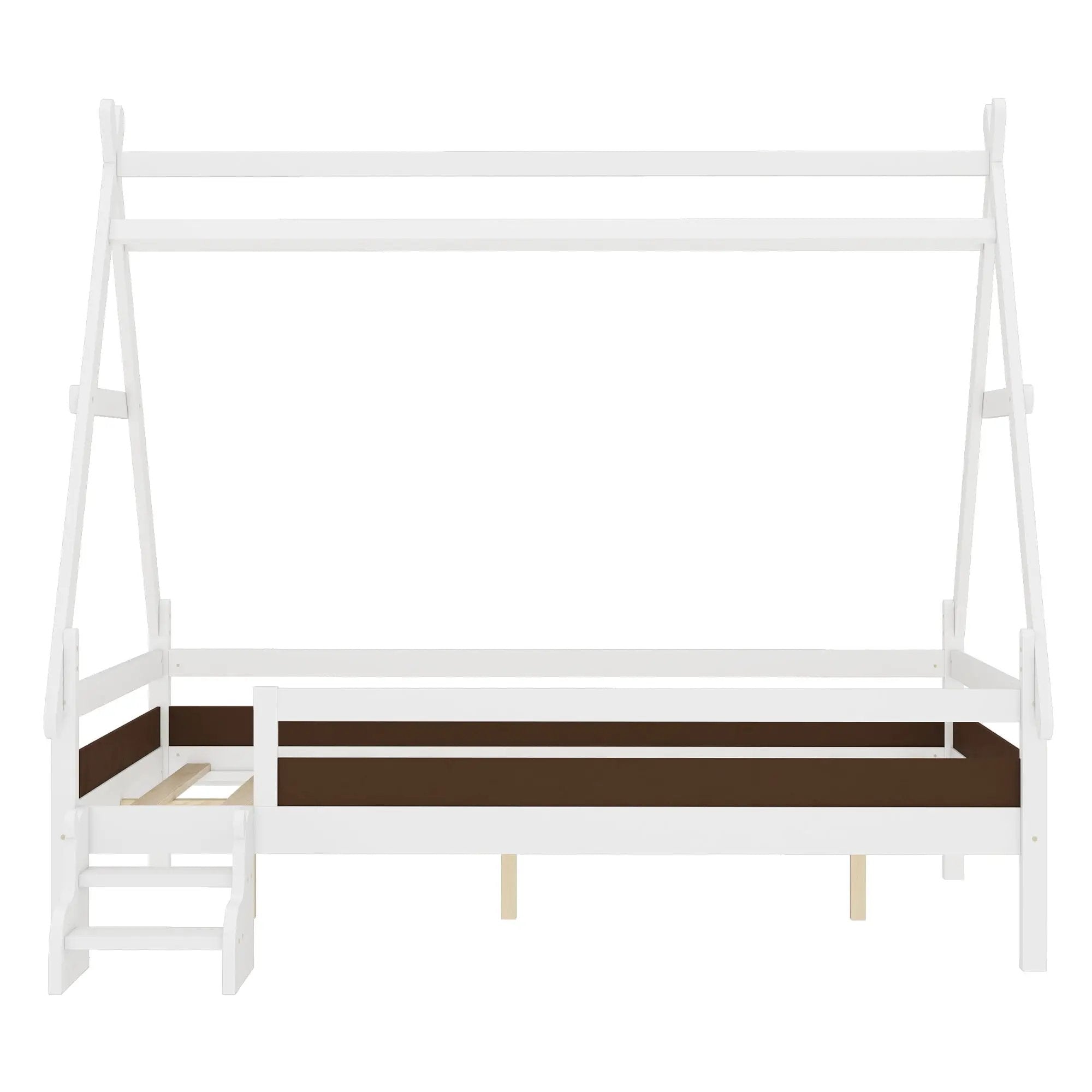 Full House Platform Bed with Stairs by HouseOfZazla