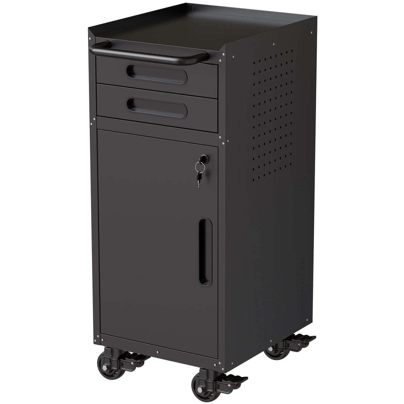 Rolling Tool Cabinet Heavy Duty Garage Storage With Lockable Doors & Drawers by HouseOfZazla