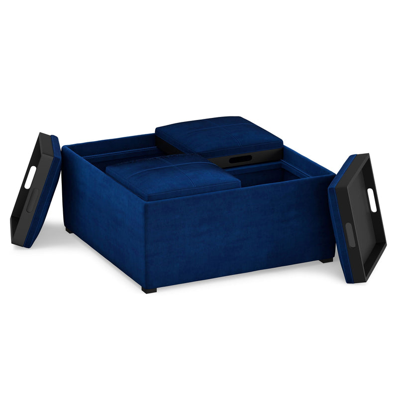Avalon - Square Coffee Table, Storage Ottoman by HouseOfZazla
