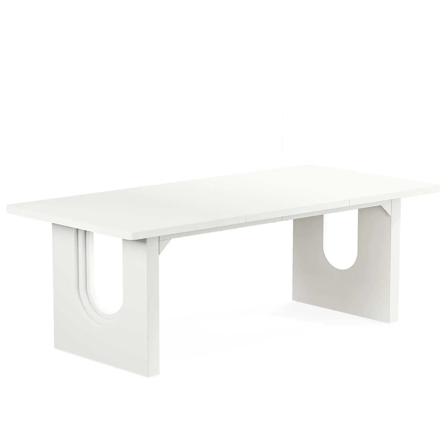 Rectangular Dining Table For 6 - 8 People With Pedestal Base by HouseOfZazla