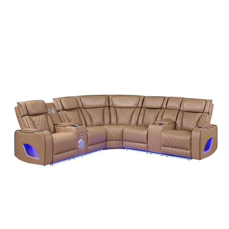Fortuner - Power Recliner Sectional Sofa by HouseOfZazla