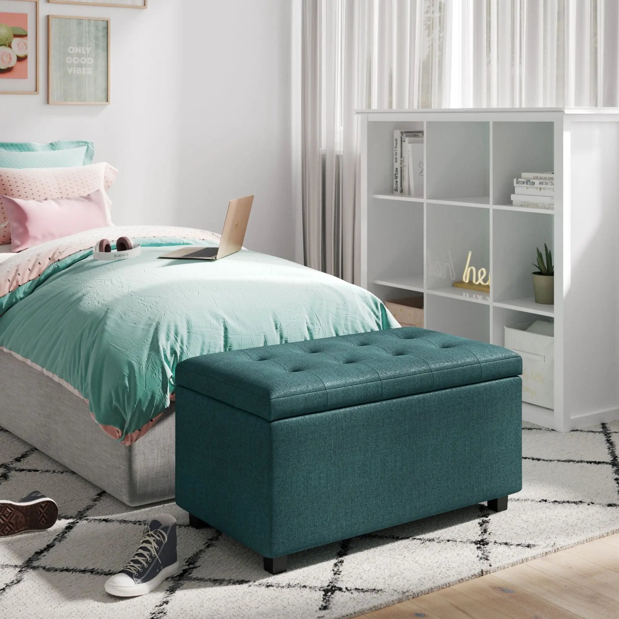 Cosmopolitan - Upholstered Storage Ottoman by HouseOfZazla