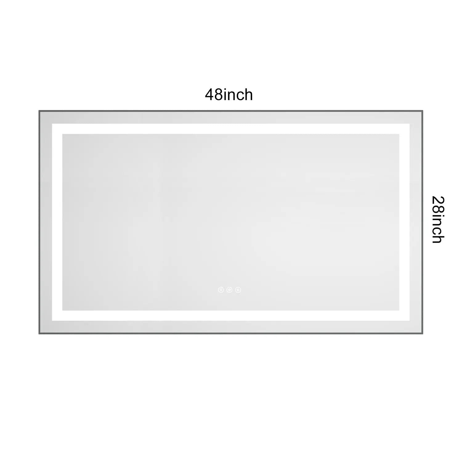 LED Bathroom Mirror with Front and Backlight by HouseOfZazla