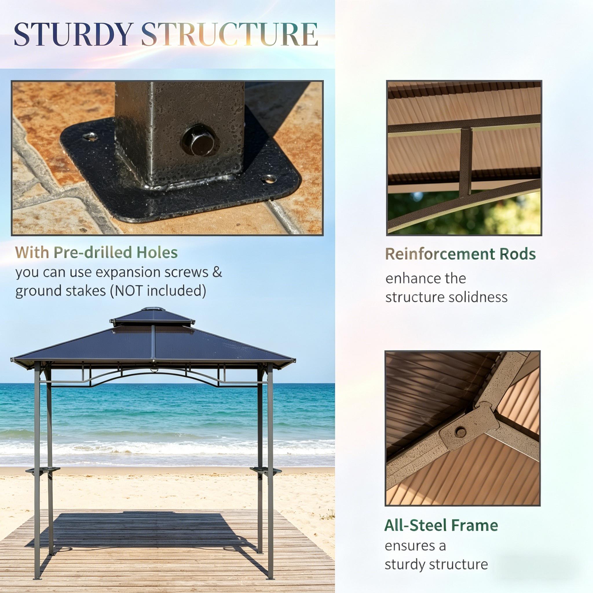 Outdoor BBQ Canopy, Barbecue Grill Gazebo, BBQ Tent by HouseOfZazla