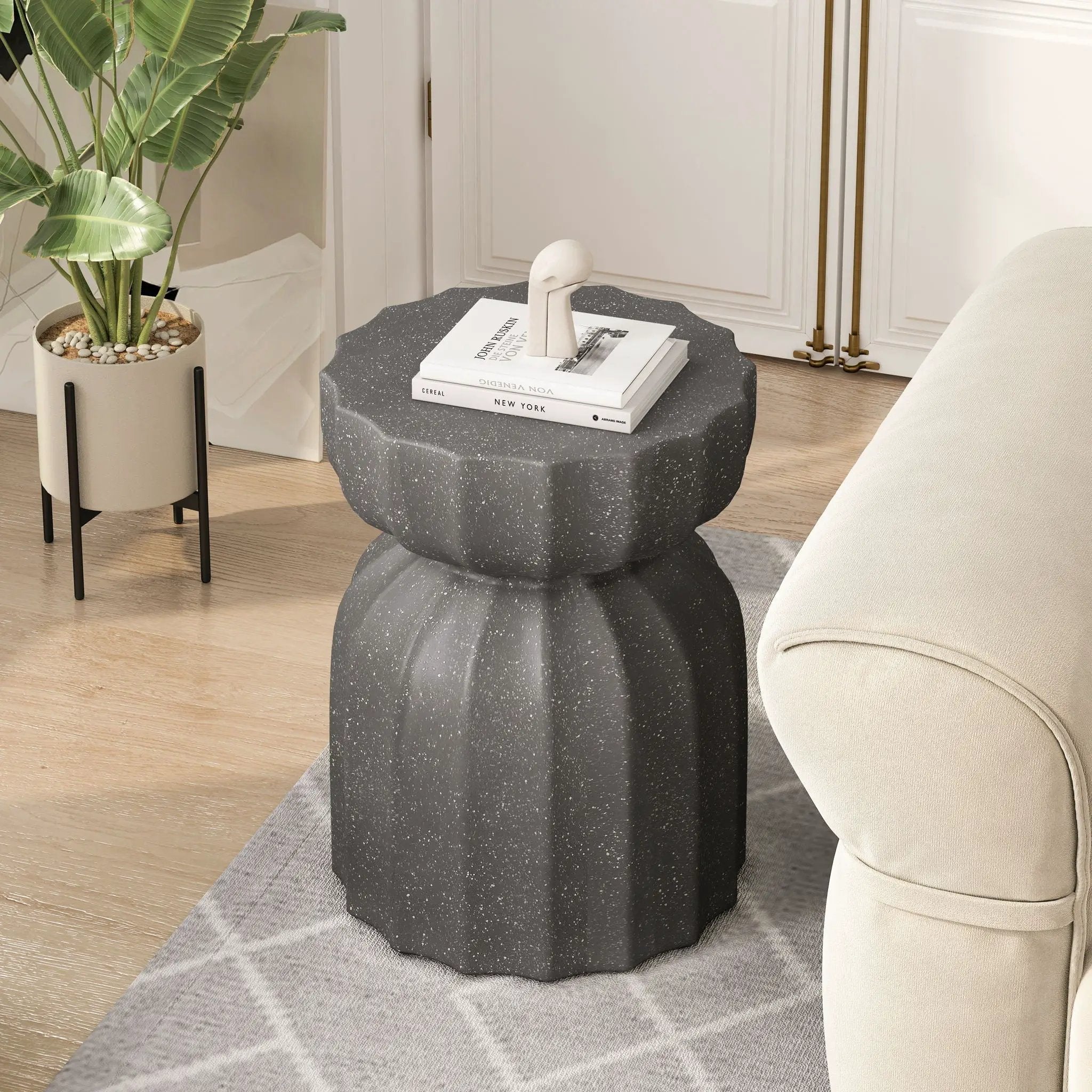 Outdoor And Indoor Waterproof Coffee Table (Set of 2) - Gray by Unique Piece Furniture