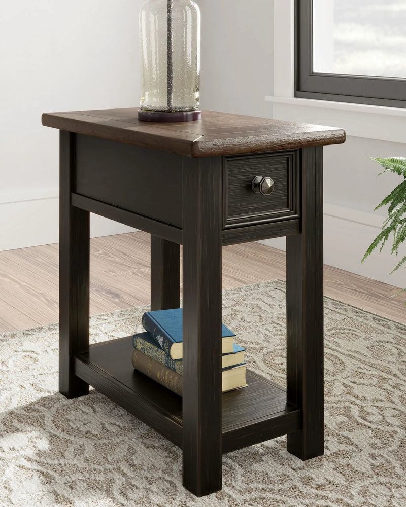 Tyler Creek - Chair Side End Table - Black / Gray by Unique Piece Furniture