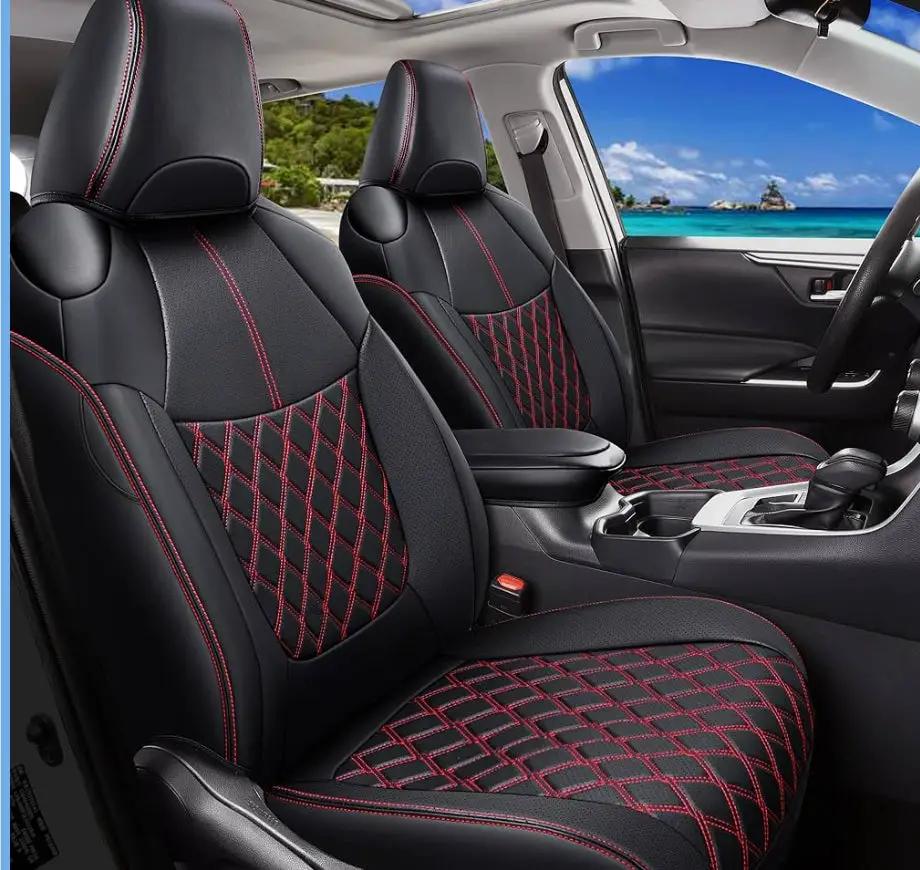 Open Box Huidasource Custom Fit RAV4 Seat Covers Full Coverage, Waterproof Leather Seat Cushion Fit for 2019-2024 Toyota Rav4 XLE LE XLE Premium Limit by Selzalot