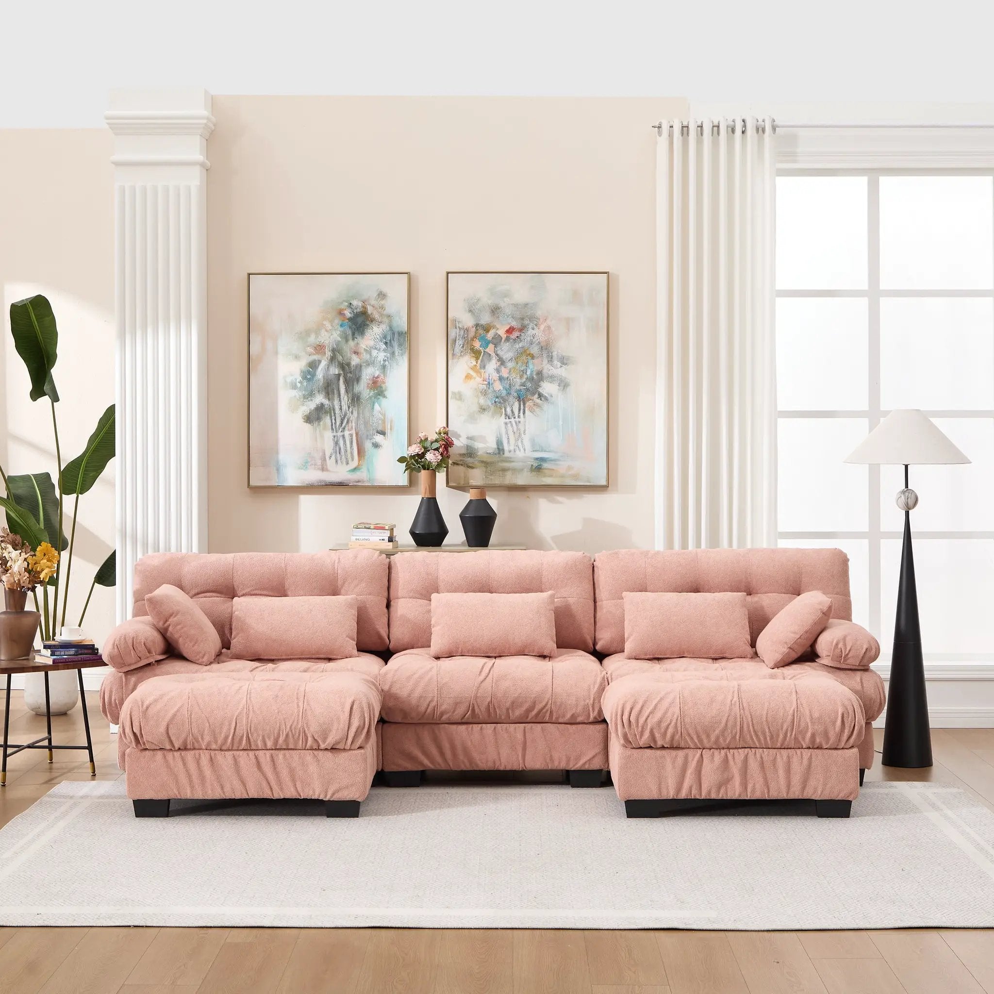 U Shaped Couch Modular Sectional Sofa by HouseOfZazla