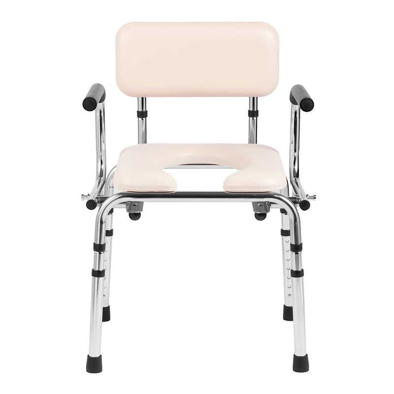 Commode Chair with Padded Seat and Adjustable Height by HouseOfZazla