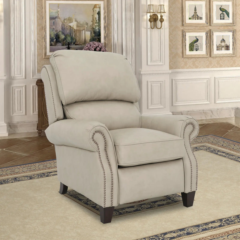 Churchill - Push Thru The Arm Recliner - Cabernet by Unique Piece Furniture