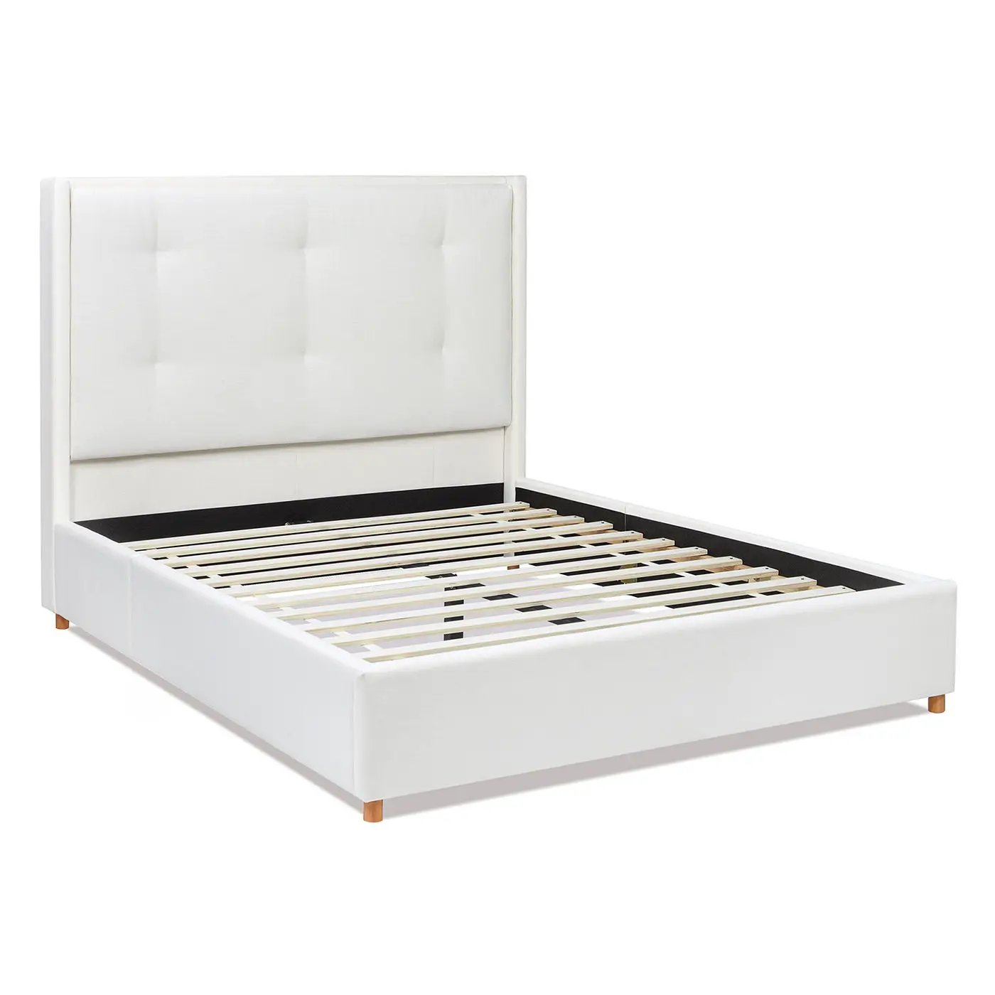 Miramar - Cushion Back Headboard Platform Bed Frame by HouseOfZazla