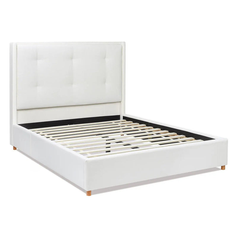 Miramar - Cushion Back Headboard Platform Bed Frame by HouseOfZazla