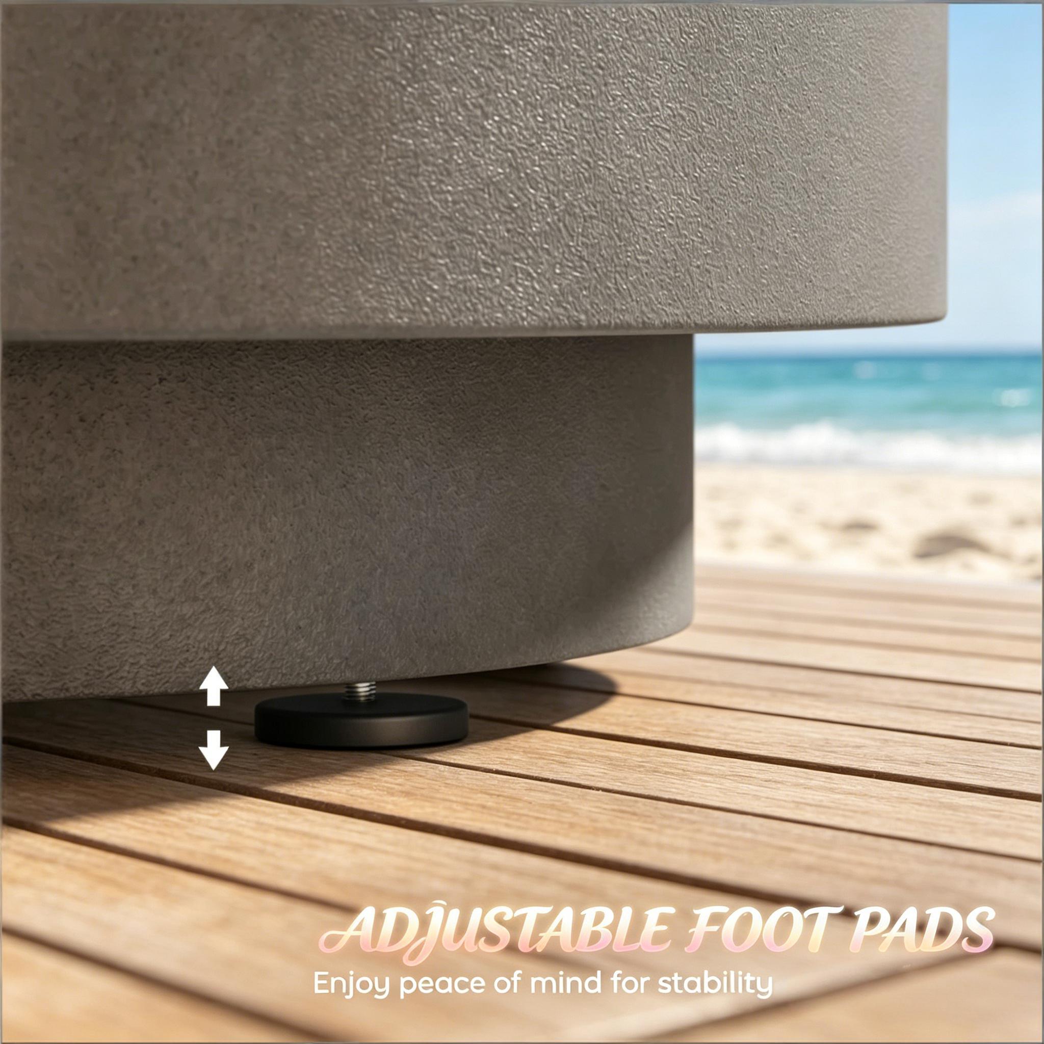 Portable Storage Box, Pool Ice Cooler, Cooler Side Table, Modern Balcony Table by HouseOfZazla