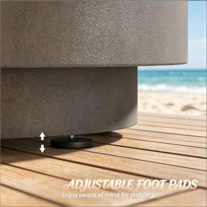 Portable Storage Box, Pool Ice Cooler, Cooler Side Table, Modern Balcony Table by HouseOfZazla