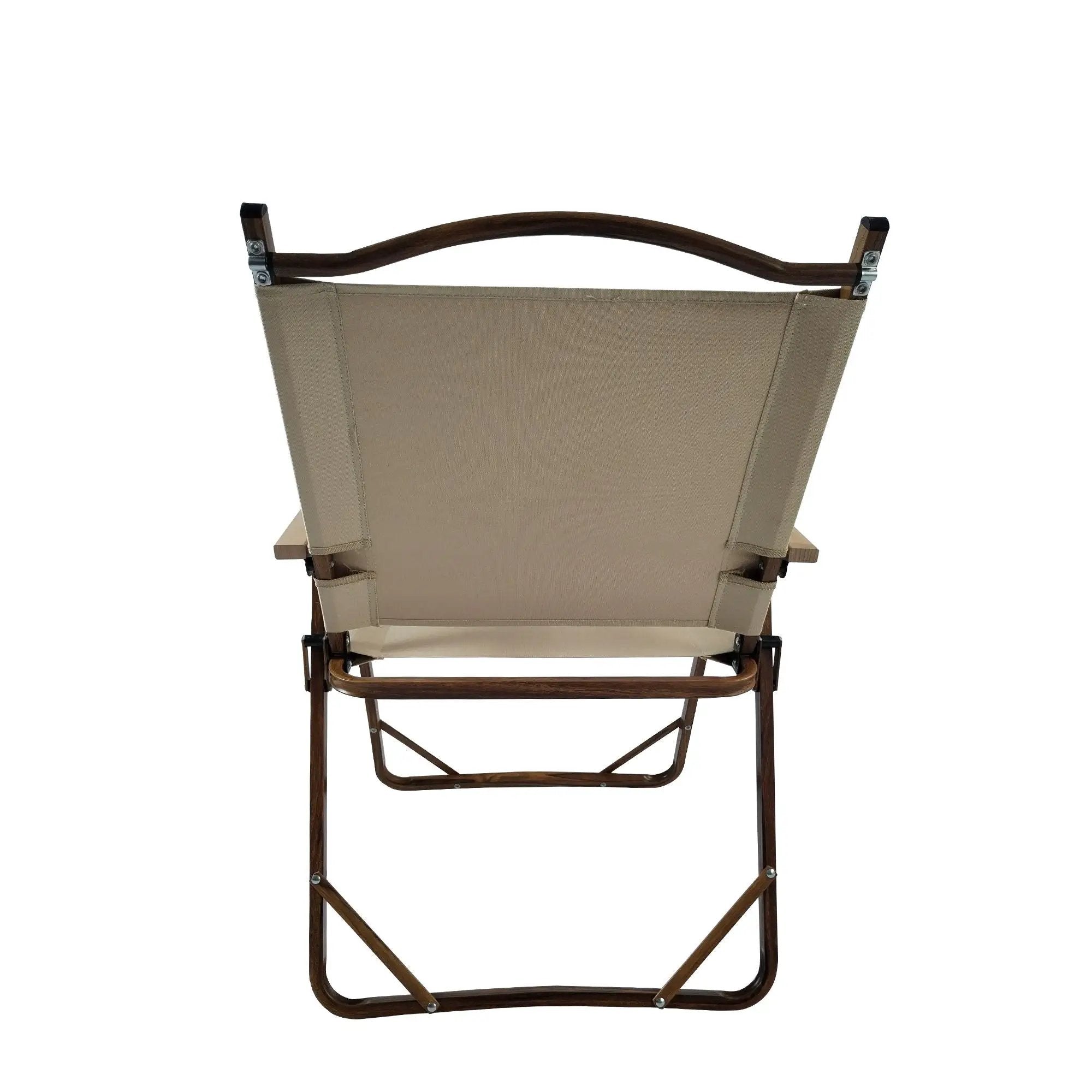 Comfy - Foldable And Portable Chair With Armrests, Indoor And Outdoor Universal (Set of 4) - Brown by HouseOfZazla