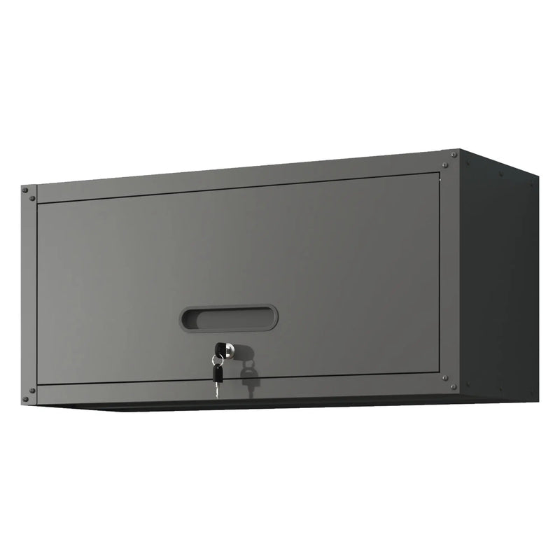 Heavy Duty, Metal Wall Mounted Tool Storage Cabinet Steel Metal Garage Storage Cabinet - Black / Gray by HouseOfZazla