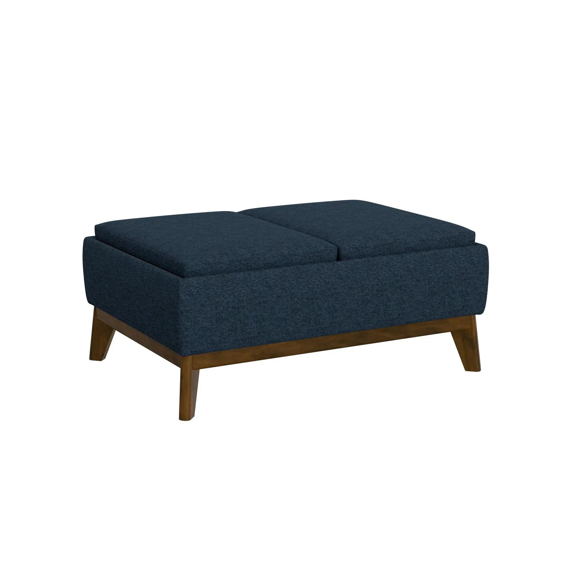Reversible Tray Ottoman - Blue by Unique Piece Furniture
